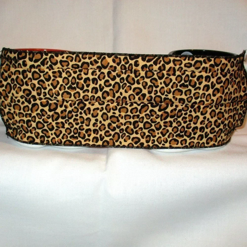 Face Mask Animal Print Brown and Orange